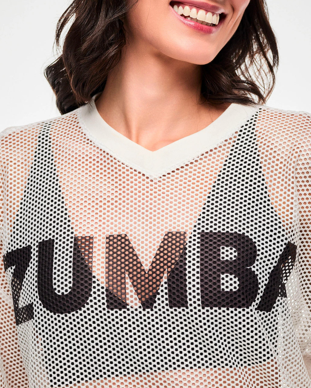 Zumba Basic Oversized Mesh V-Neck