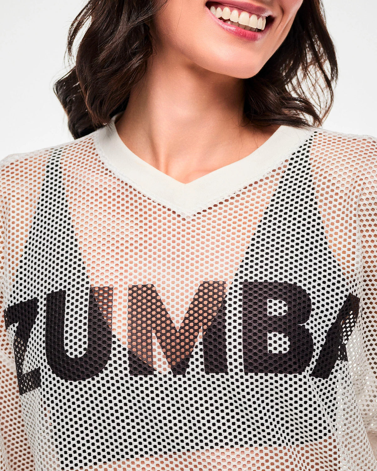 Zumba Basic Oversized Mesh V-Neck