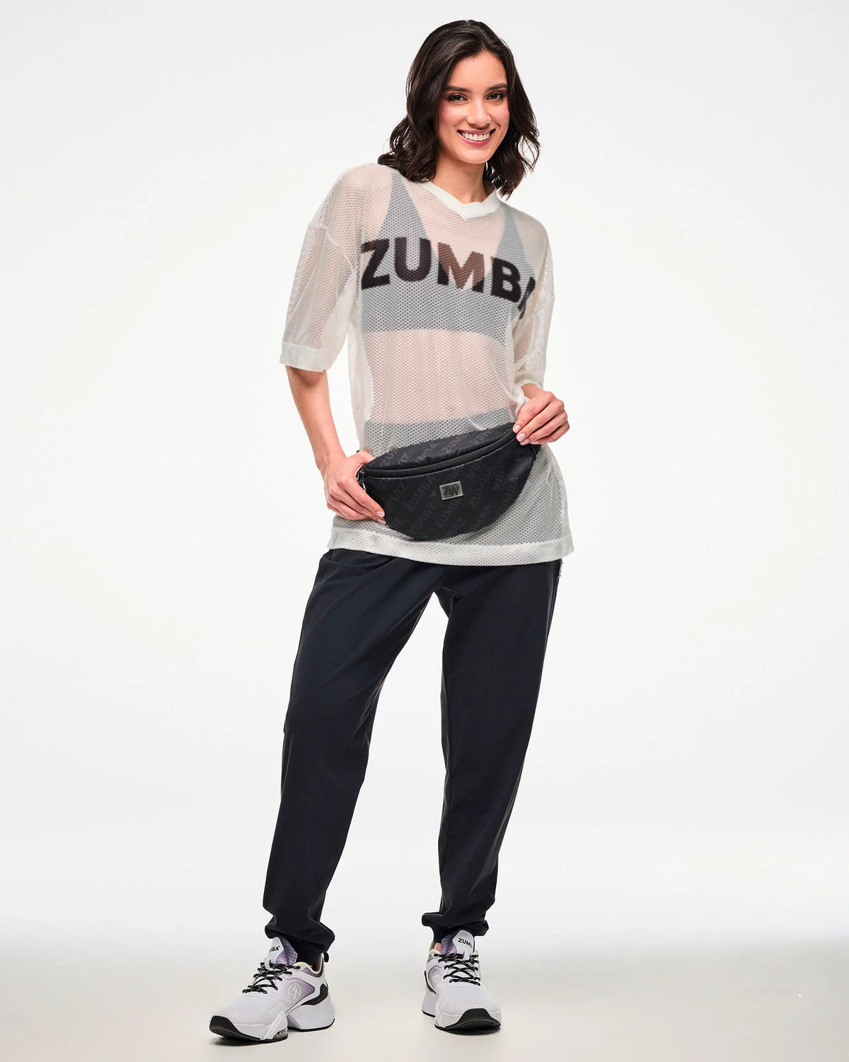 Zumba Basic Oversized Mesh V-Neck