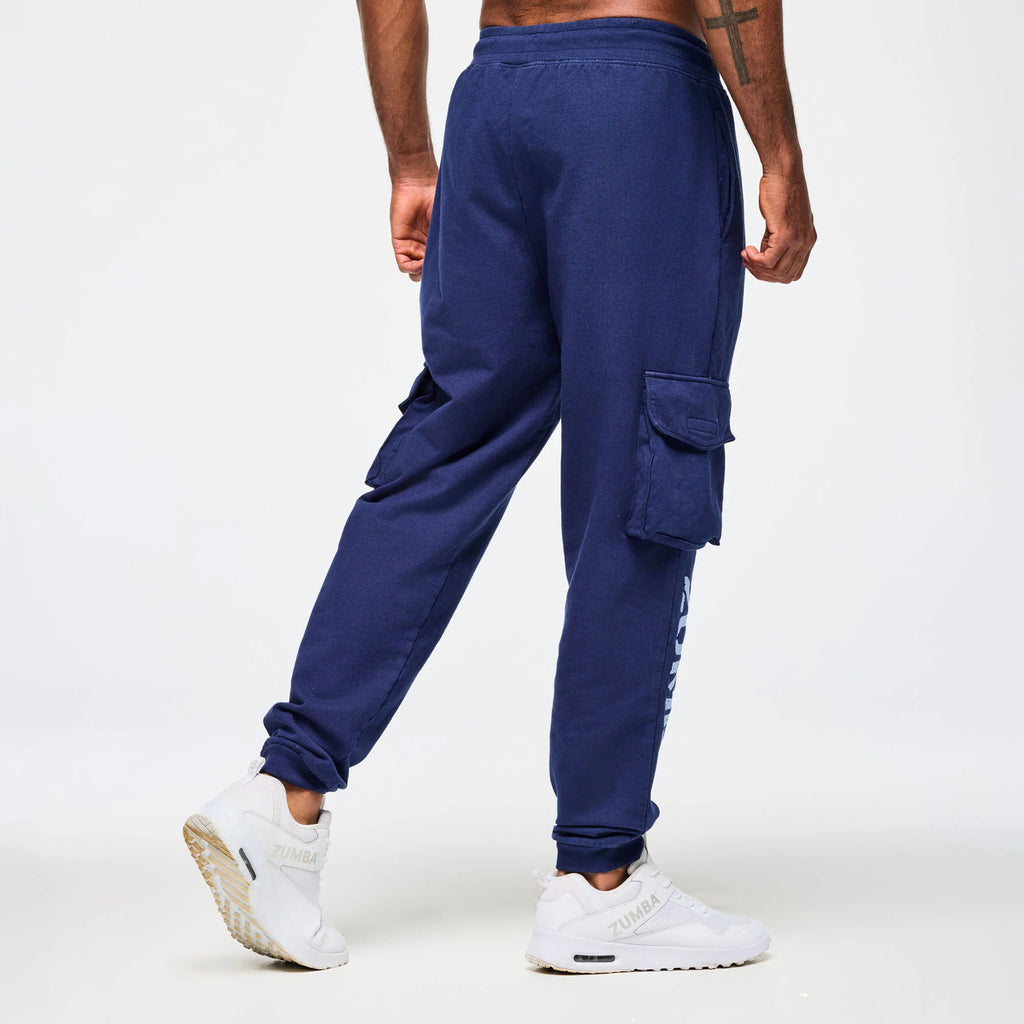 Blue Jean Men's Knit Denim Cargo Pants B21
