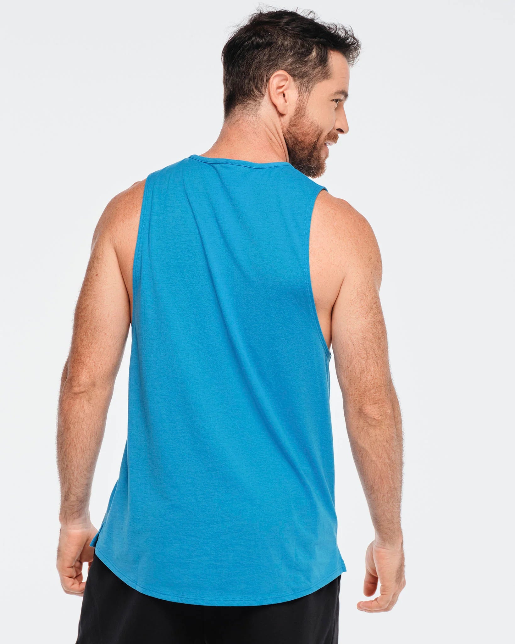 Funscape Round Hem Men's High Neck Tank Z6
