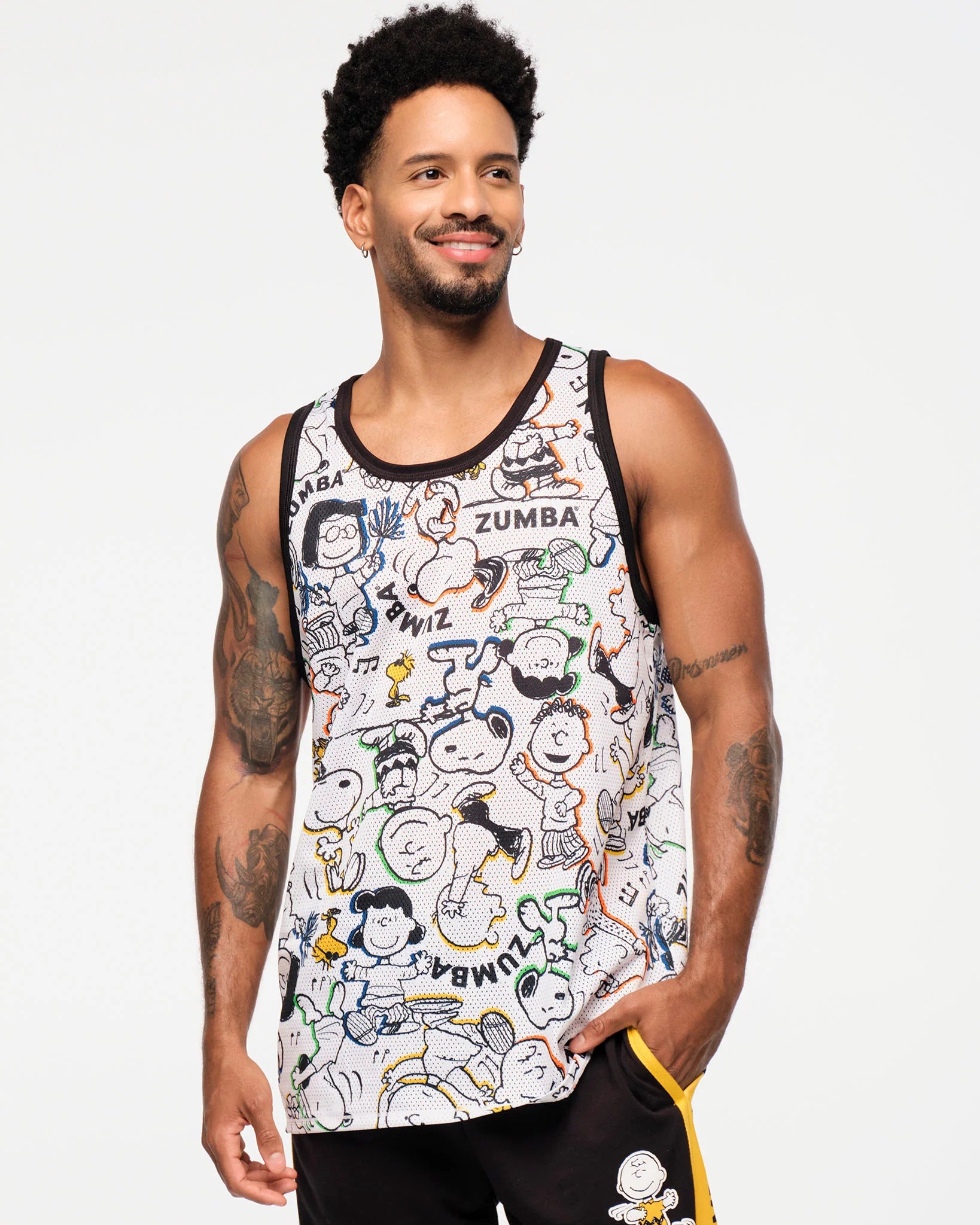Zumba X Peanuts Men's Basketball Tank B7