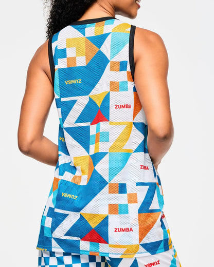 Zumba Rays Men's Basketball Tank B7