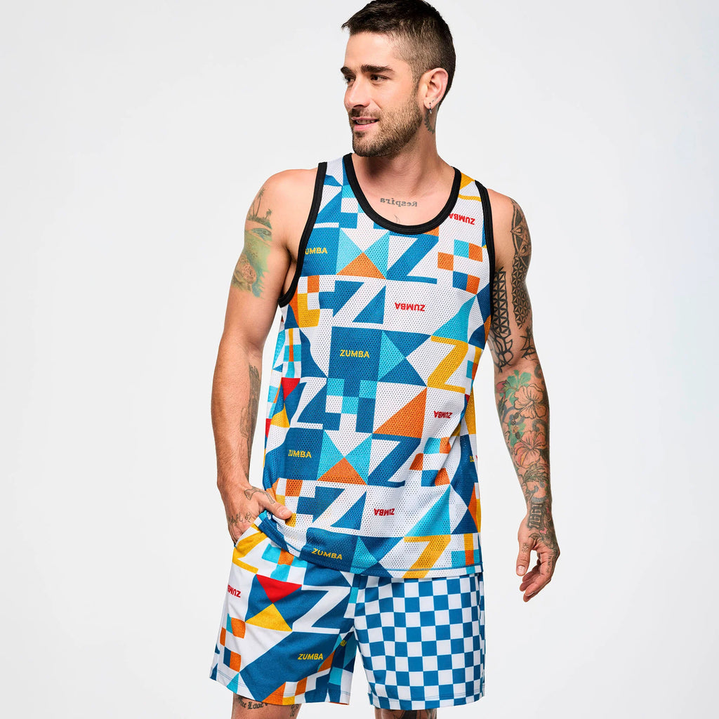 Zumba Rays Men's Basketball Tank Z17
