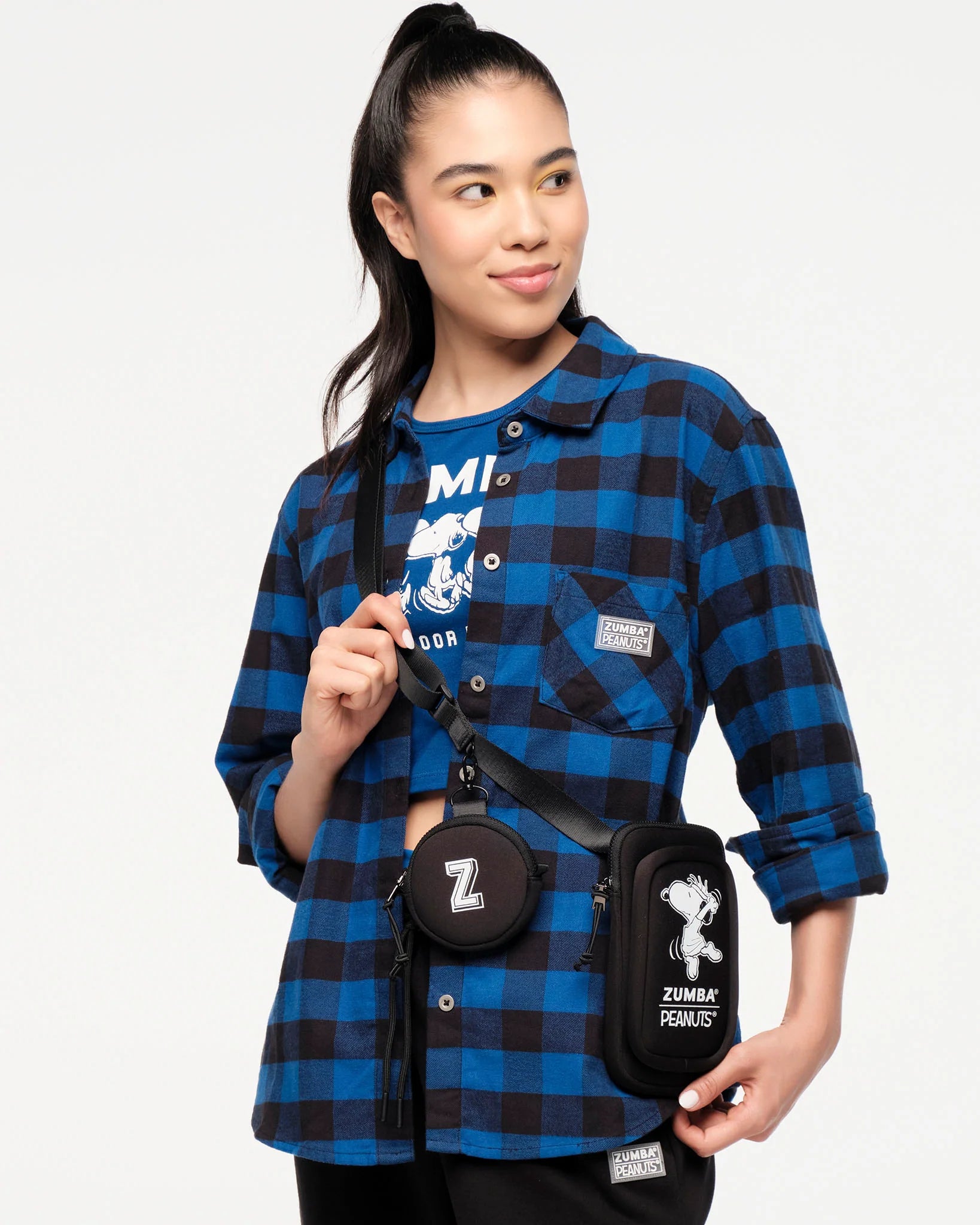 Zumba X Peanuts Cross Body Bag With Pouch B20