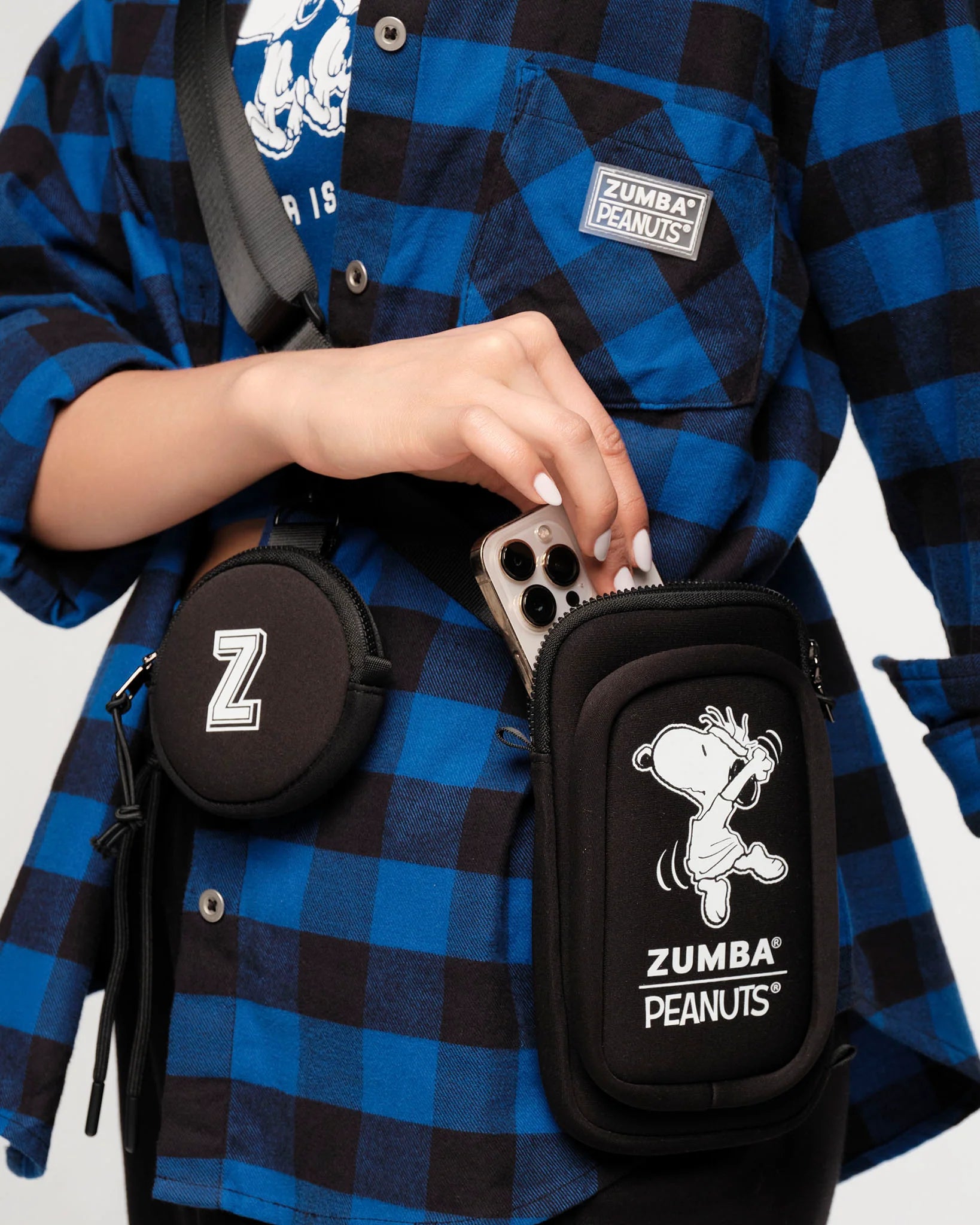 Zumba X Peanuts Cross Body Bag With Pouch B20