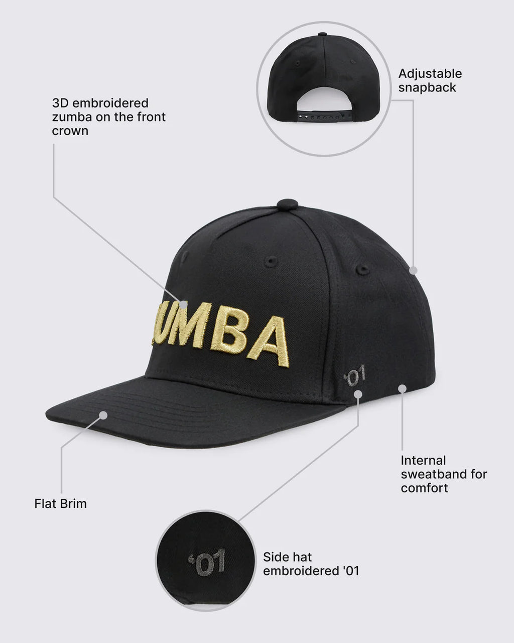 Zumba Core Snapback Hat B22