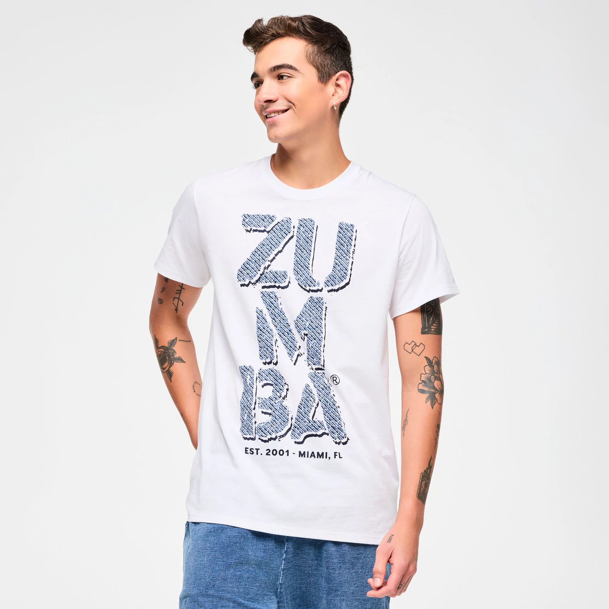 Blue Jean Crew Neck Tee B25