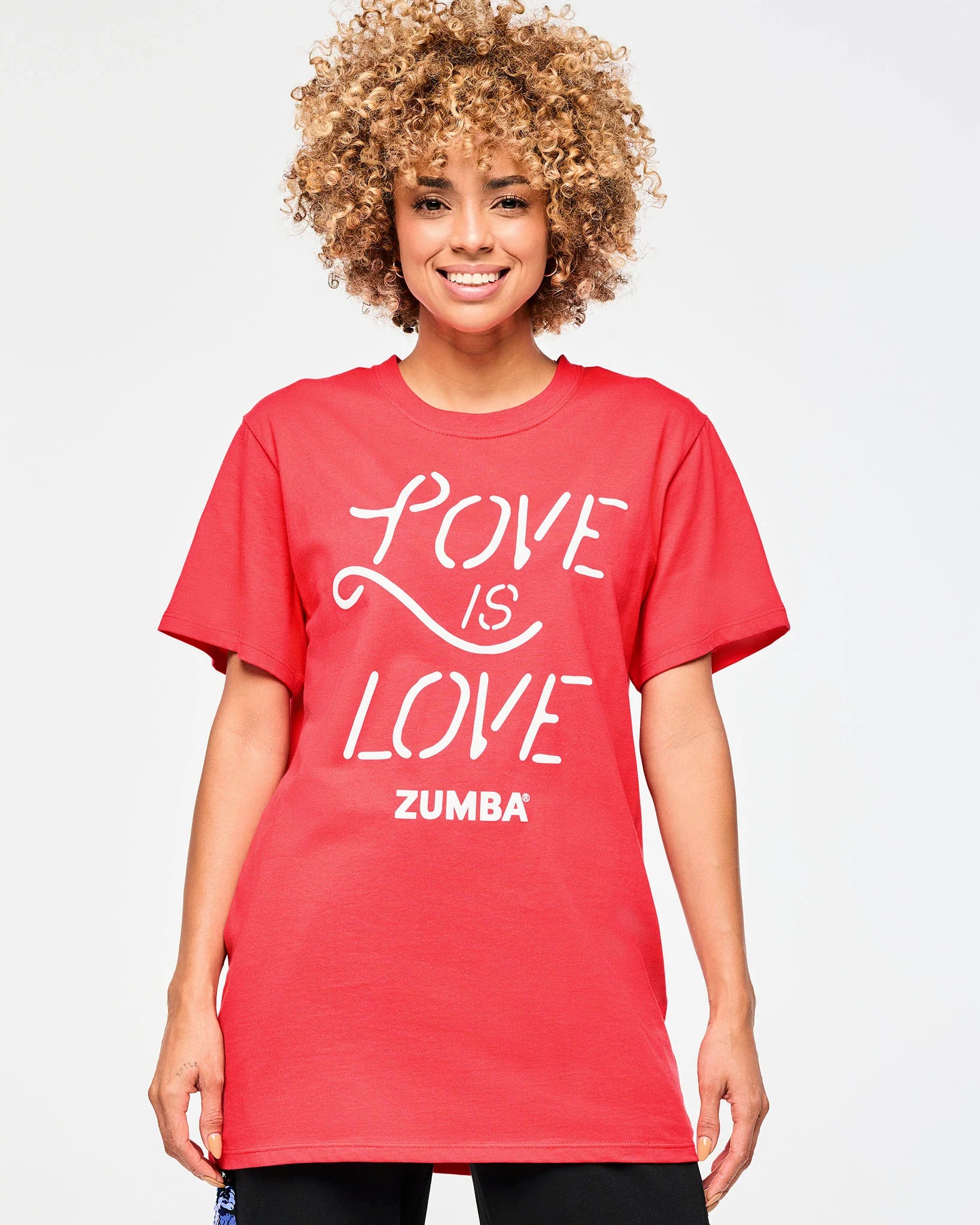 Zumba Crew Neck Tee - Cherry Z16