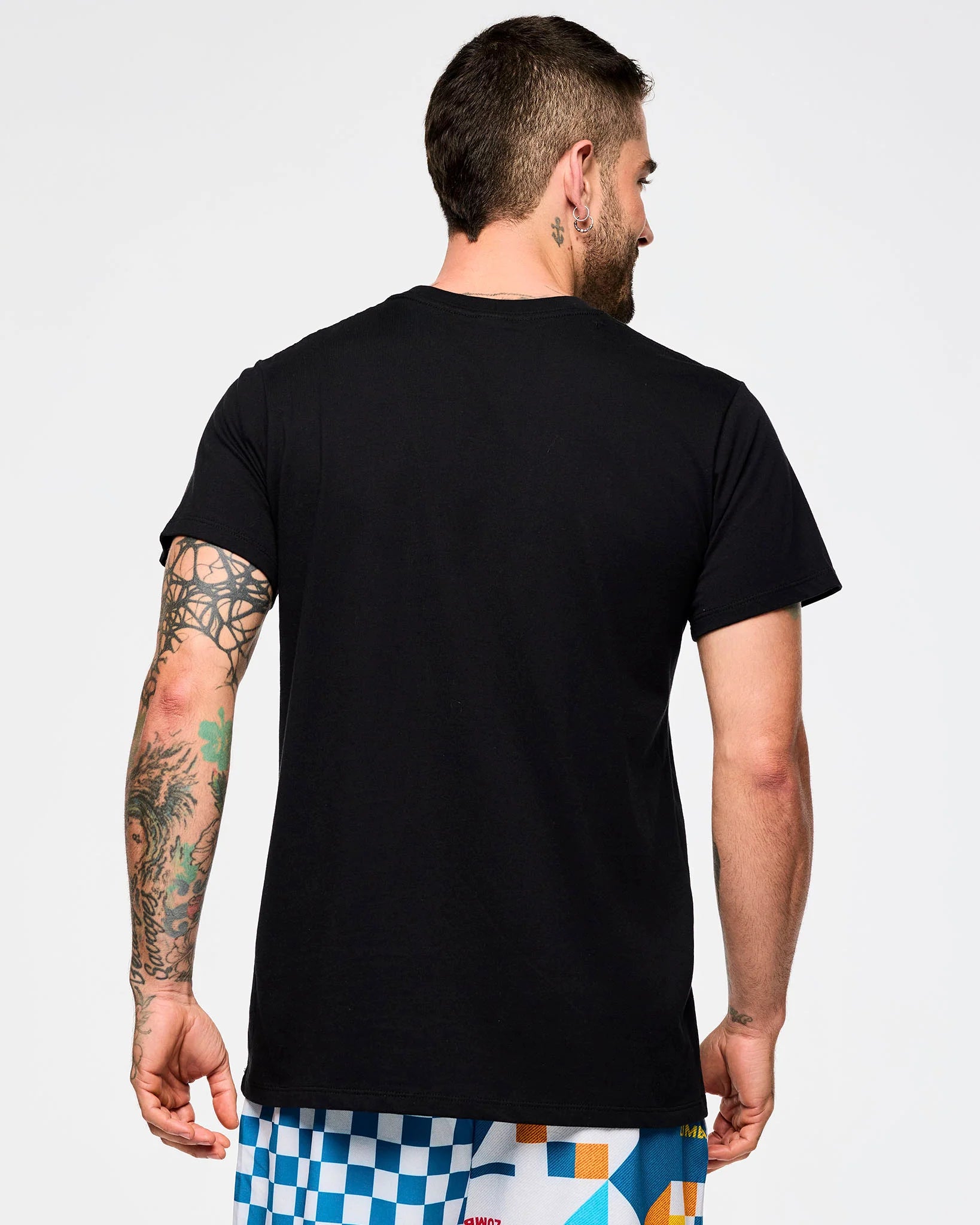 Zumba Rays Crew Neck Tee - Bold Black Z23