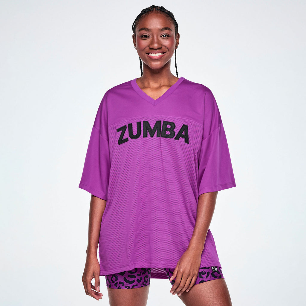Ultrabright Oversized Mesh Sports Jersey
