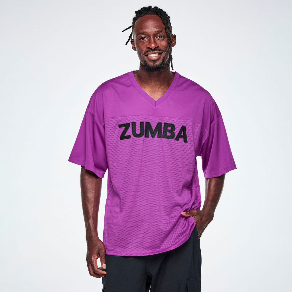 Ultrabright Oversized Mesh Sports Jersey