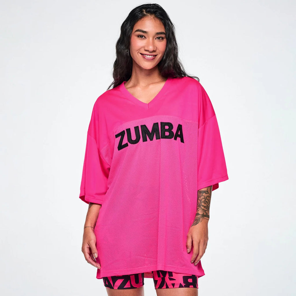 Ultrabright Oversized Mesh Sports Jersey Z22