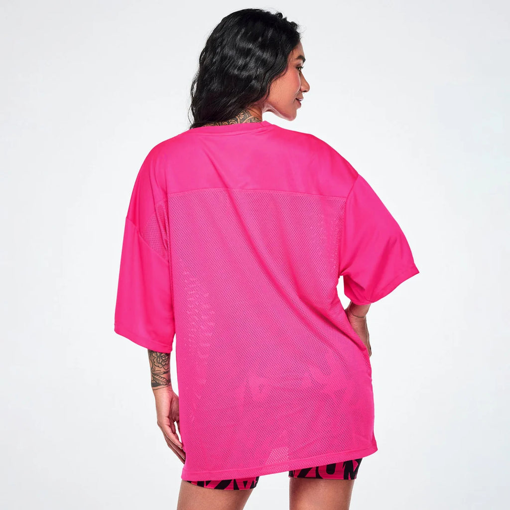 Ultrabright Oversized Mesh Sports Jersey Z22