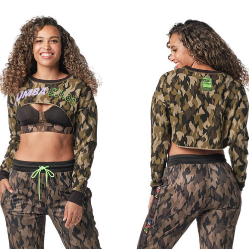 Zumba EST. 01 Long Sleeve Crop Top Z24