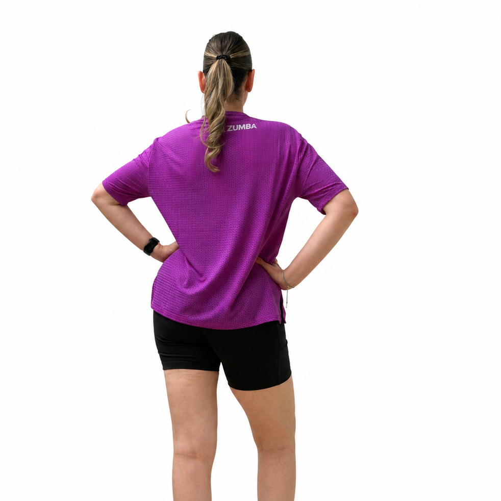 Ultrabright Mesh Boxy Top With Side Slits