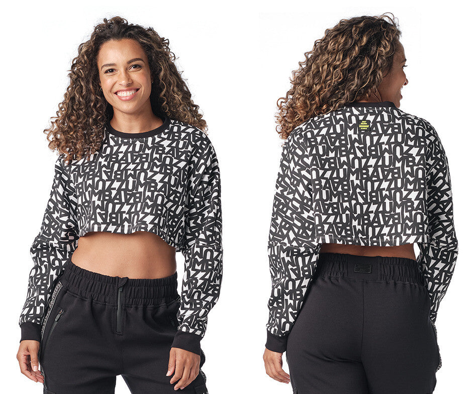 Zumba Oversize Crop Sweatshirt Z24