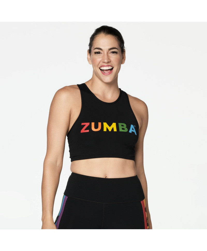 Zumba With Pride Crop Tank Z24