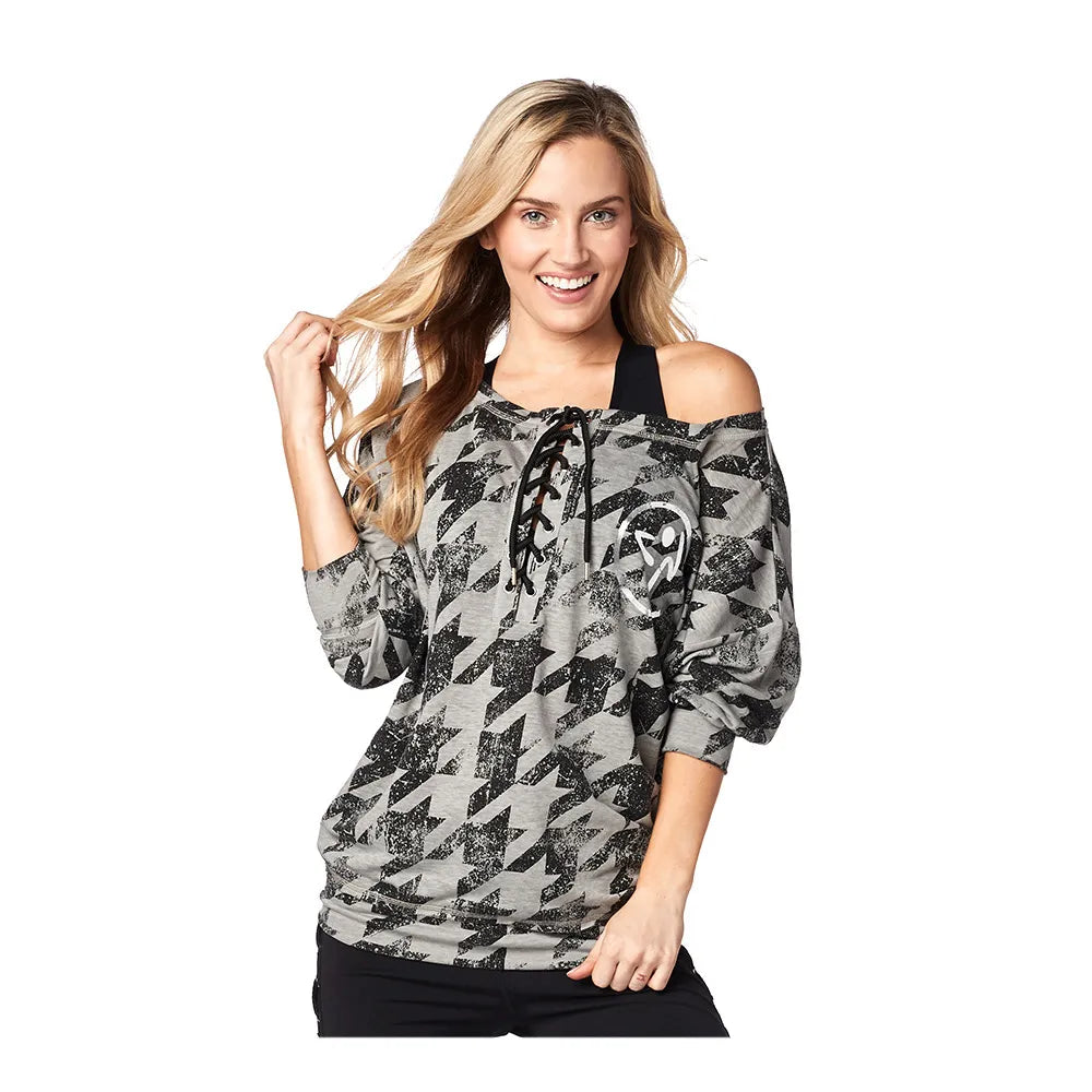 Rockin’ Zumba Lace Up Pullover (S1)